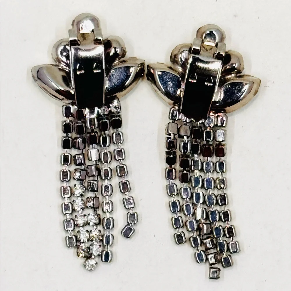 Bluette France Vintage Rhinestone Shoe Clips/Charms 2 Sets Excellent Cond Rare - Picture 7 of 8